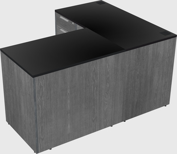 L-shaped office desk