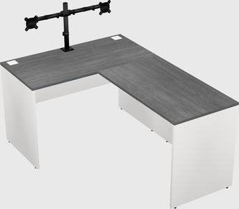 L-shaped office desk