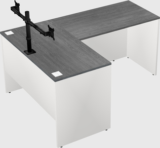 L-shaped office desk