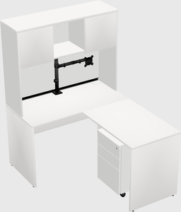 L-shaped office desk