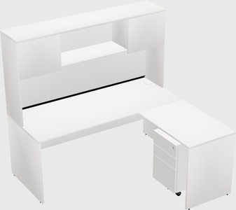 L-shaped office desk