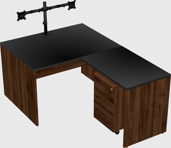 L-shaped office desk