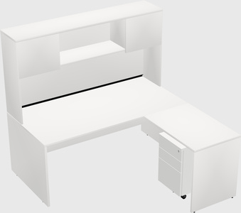L-shaped office desk
