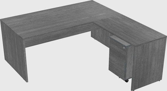 L-shaped office desk