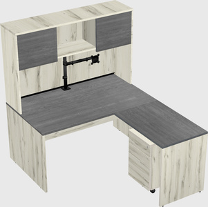 L-shaped office desk