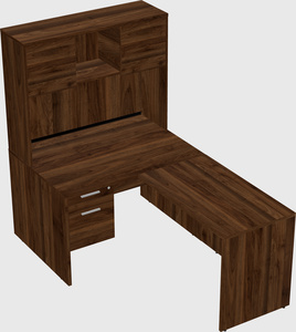 L-shaped office desk