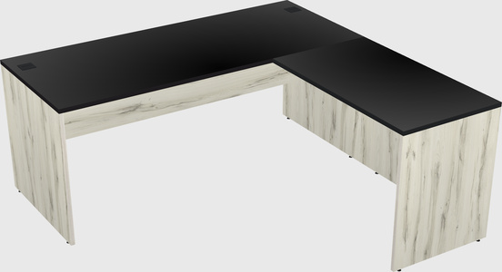 L-shaped office desk