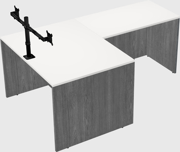 L-shaped office desk