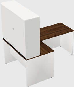 L-shaped office desk