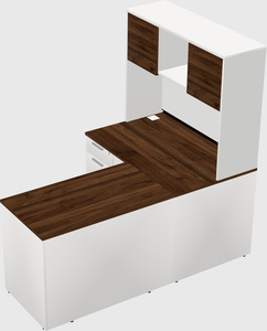L-shaped office desk