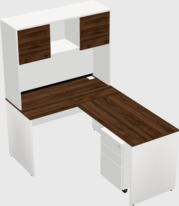 L-shaped office desk