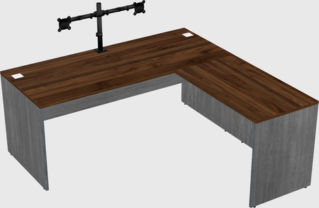 L-shaped office desk