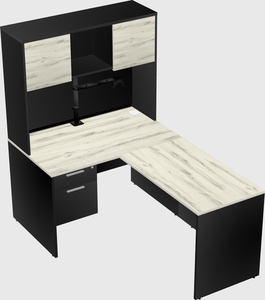 L-shaped office desk
