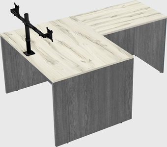 L-shaped office desk