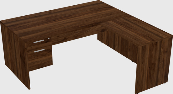 L-shaped office desk