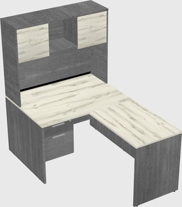 L-shaped office desk