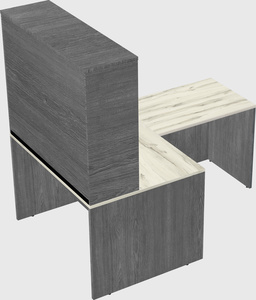 L-shaped office desk