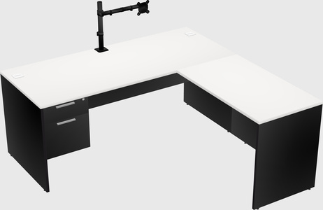 L-shaped office desk