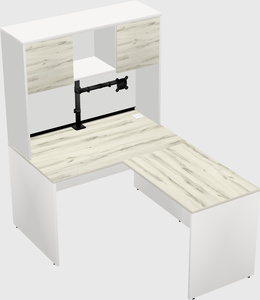 L-shaped office desk