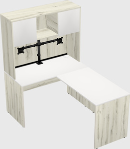 L-shaped office desk