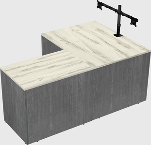 L-shaped office desk