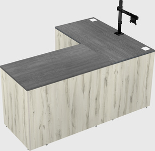 L-shaped office desk