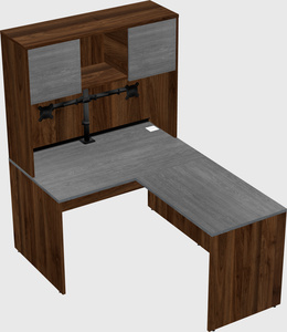 L-shaped office desk