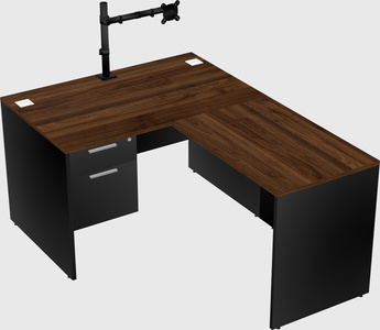 L-shaped office desk