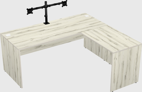 L-shaped office desk