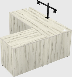 L-shaped office desk