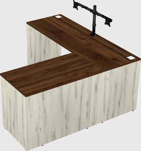 L-shaped office desk