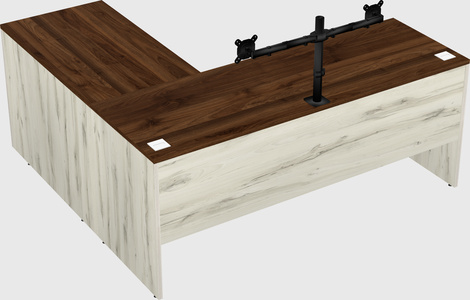 L-shaped office desk