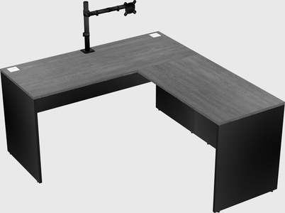 L-shaped office desk