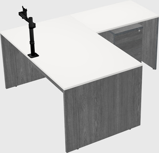 L-shaped office desk