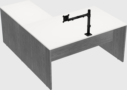 L-shaped office desk