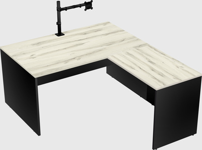 L-shaped office desk