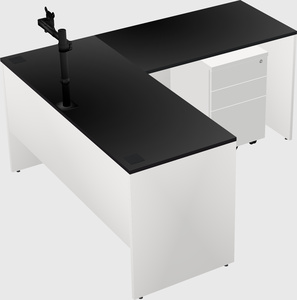 L-shaped office desk