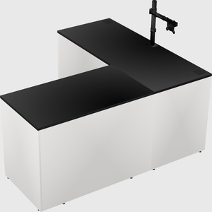L-shaped office desk
