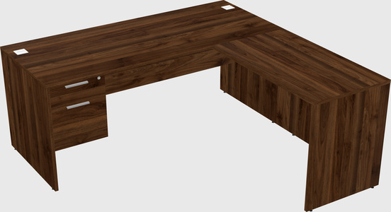 L-shaped office desk