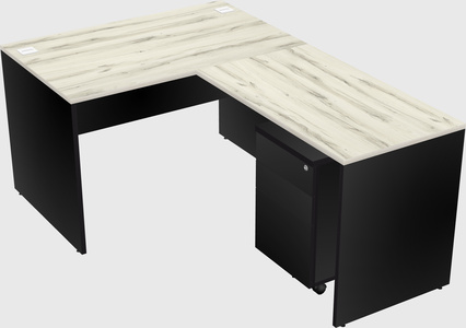 L-shaped office desk