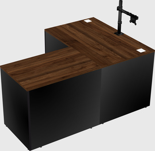 L-shaped office desk