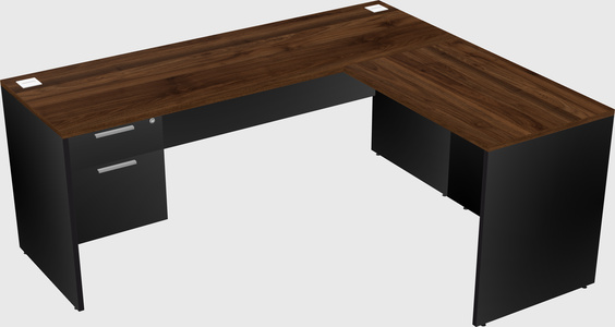 L-shaped office desk
