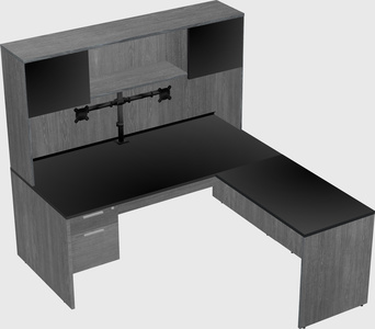 L-shaped office desk