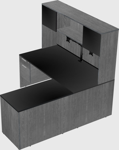 L-shaped office desk