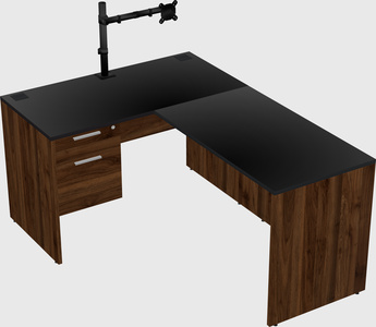 L-shaped office desk