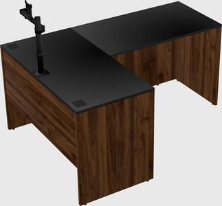 L-shaped office desk