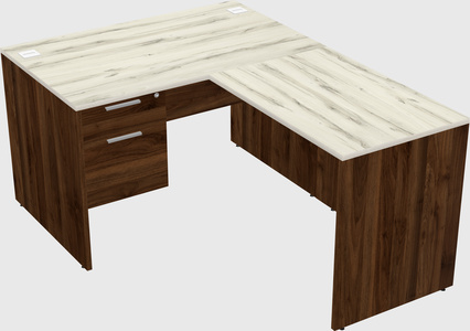 L-shaped office desk