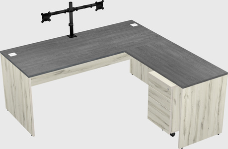 L-shaped office desk