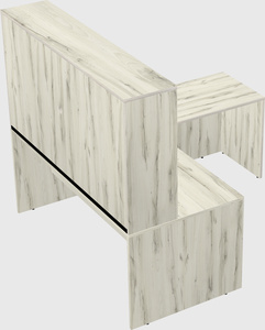 L-shaped office desk
