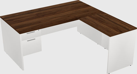 L-shaped office desk